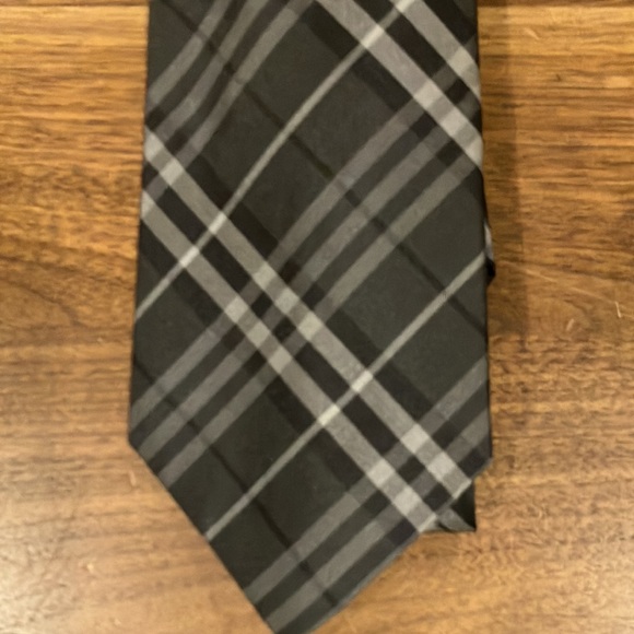 Burberry Other - Men’s Burberry Grey and Black Check Tie